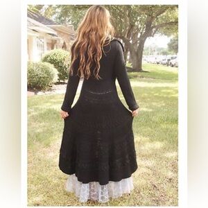 Anthropologie Moth “Shooting Party” long cardigan duster